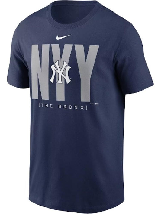 Nike Men's MLB Scoreboard T-Shirt (US, Alpha, Medium, Regular, Regular, Navy, New York Yankees)