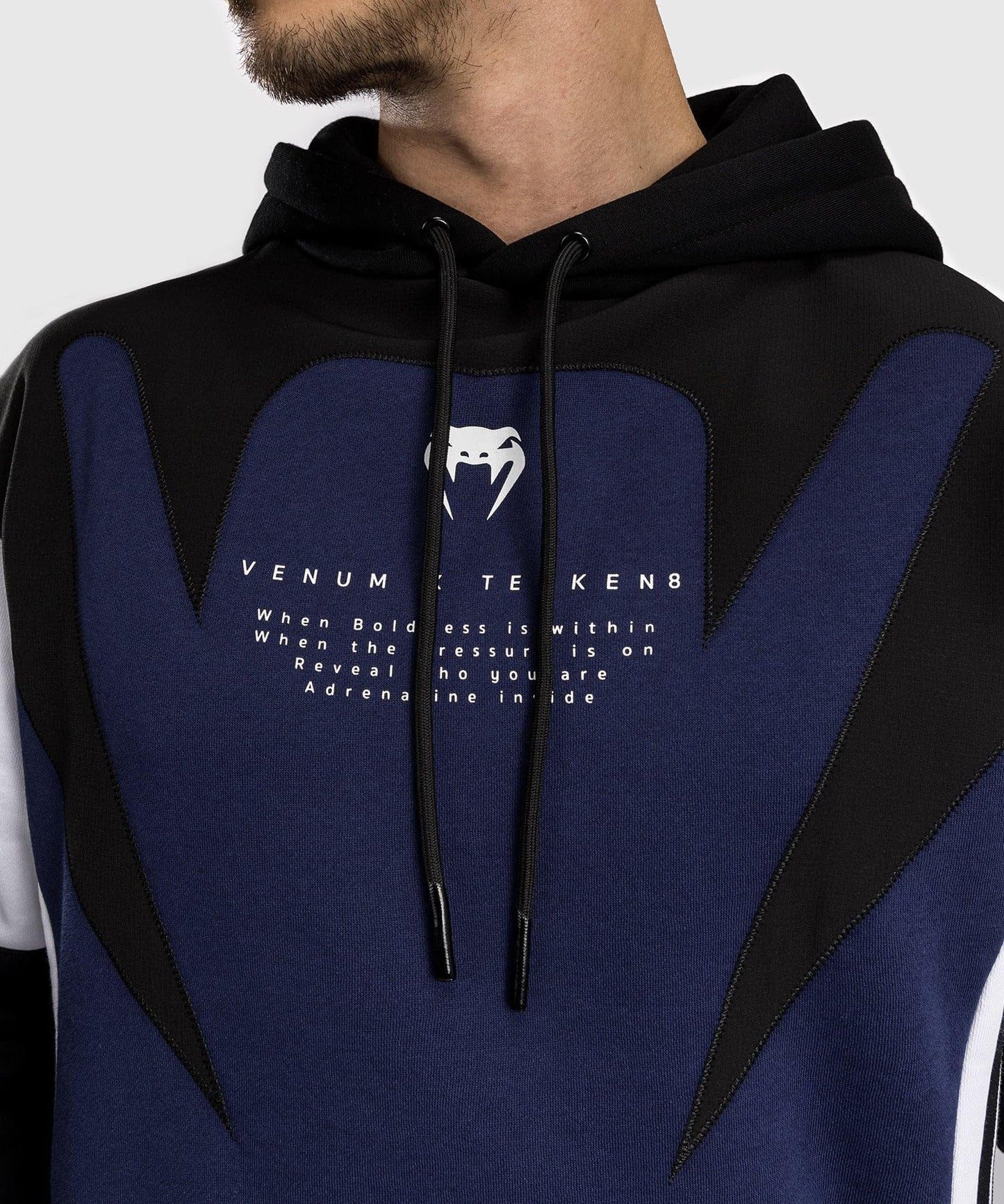 Venum Men's Hoodie, Blue/Black/White, Medium
