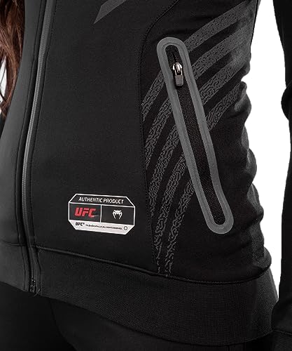 Venum Women's Standard UFC Authentic Fight Night Walkout Hoodie, Black, X-Small