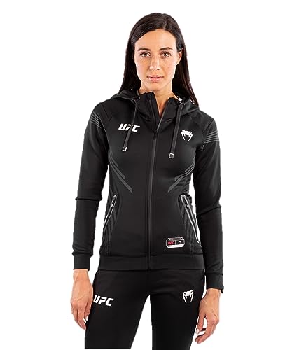 Venum Women's Standard UFC Authentic Fight Night Walkout Hoodie, Black, X-Small