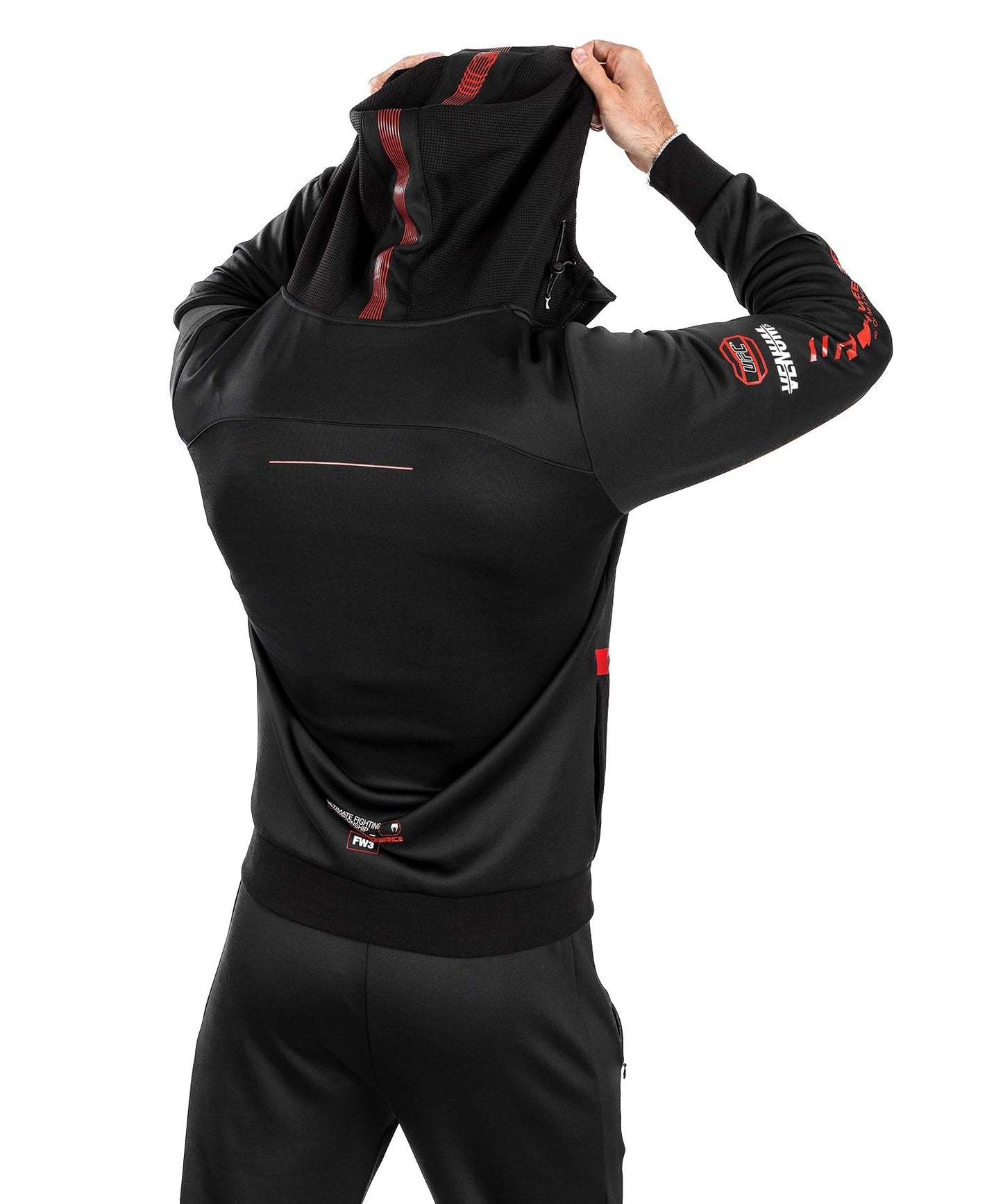 Venum Men's Standard UFC Adrenaline Fight Week Zip Hoodie Black