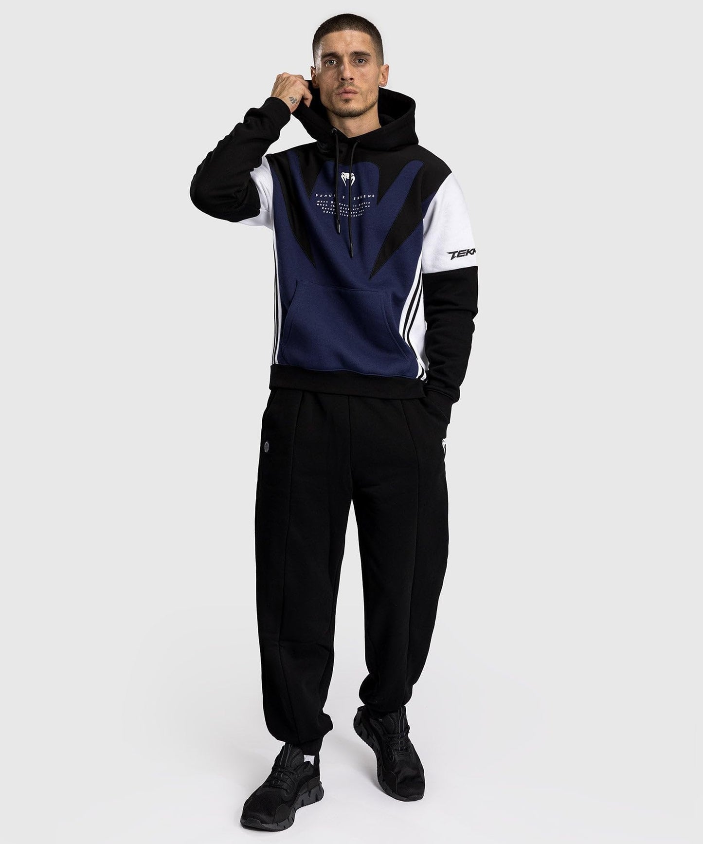Venum Men's Hoodie, Blue/Black/White, Medium