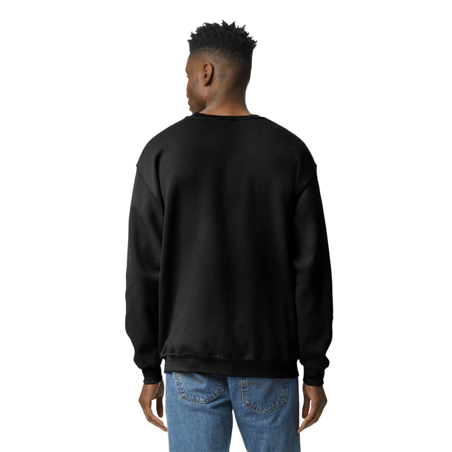 UGP Campus Apparel Gildan Men's Heavy Blend Crewneck Sweatshirt - Large - Black