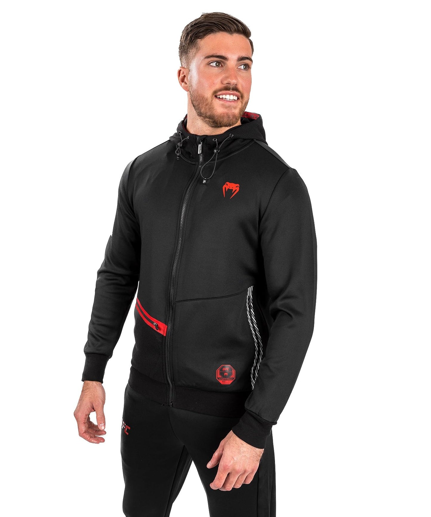 Venum Men's Standard UFC Adrenaline Fight Week Zip Hoodie Black