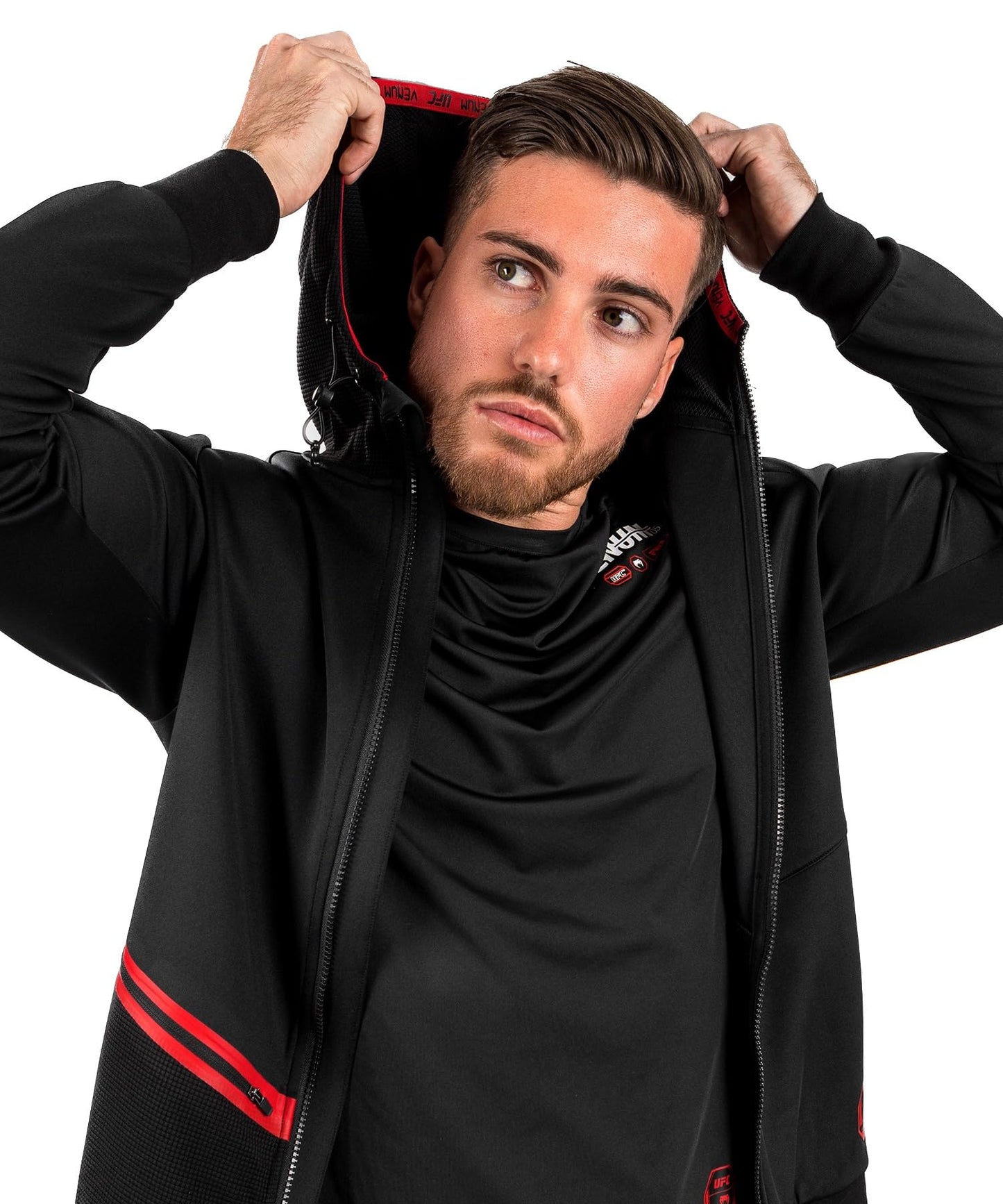 Venum Men's Standard UFC Adrenaline Fight Week Zip Hoodie Black