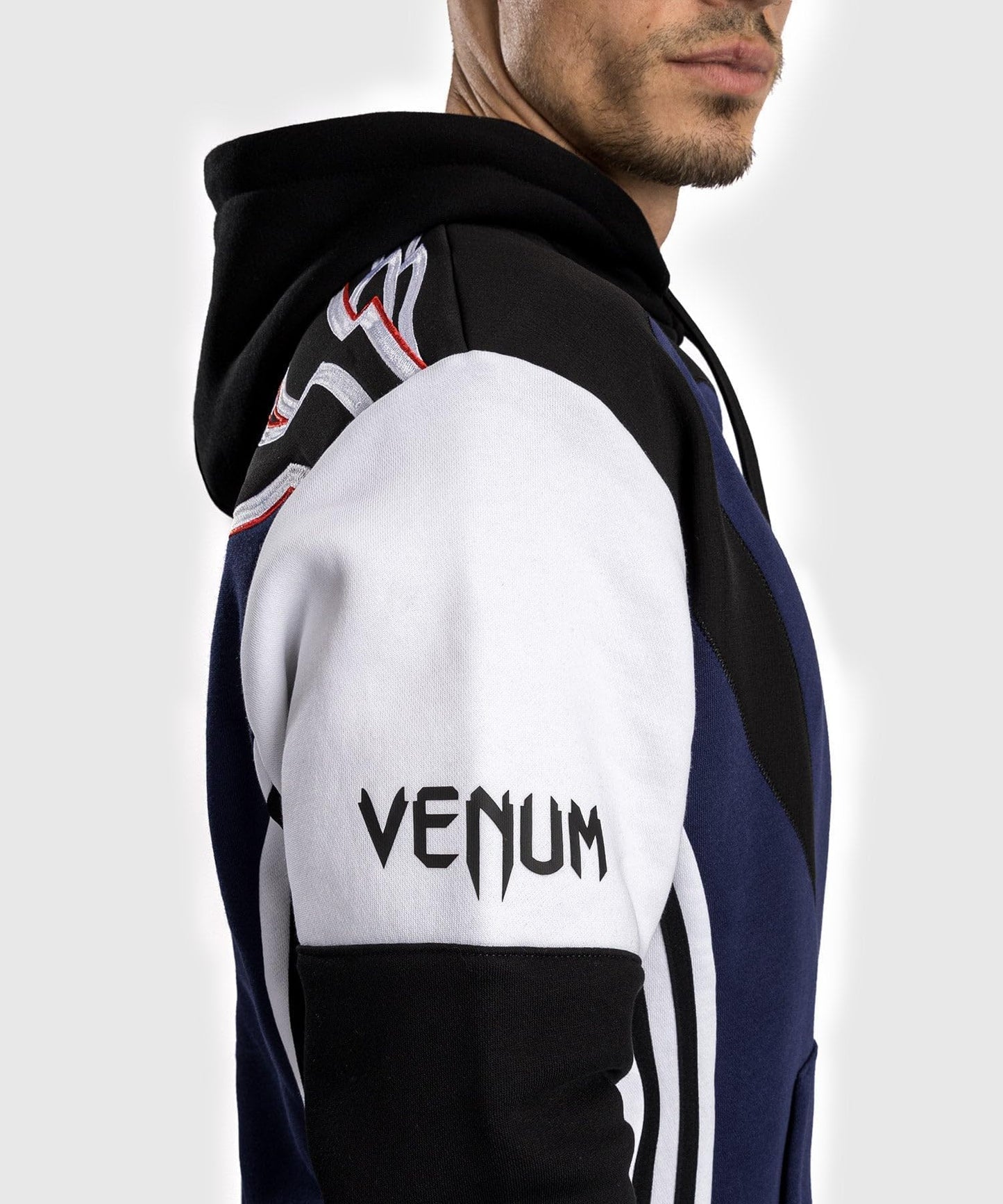 Venum Men's Hoodie, Blue/Black/White, Medium