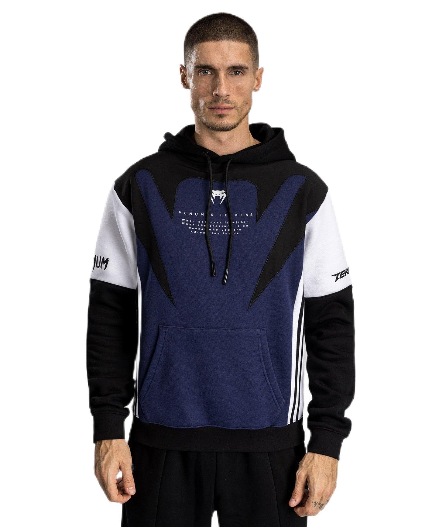 Venum Men's Hoodie, Blue/Black/White, Medium